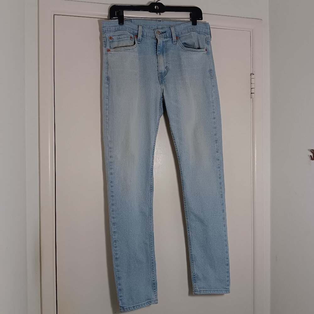 Levi's 510 skinny jeans light wash strech denim mens 31×32